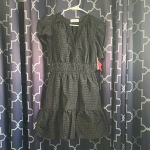 Black Eyelet Dress